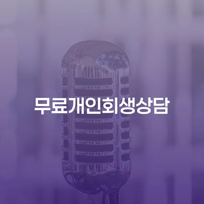 개인파산 채무 효과적인 해결방법 접수를